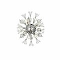 Lighting Business 19 in. Vera Crystal Starburst Wall Sconce, Chrome LI2956465